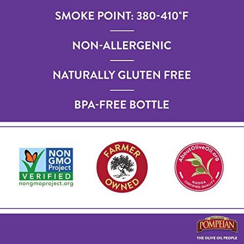 Pompeian Robust Extra Virgin Olive Oil, First Cold Pressed, Full-Bodied Flavor, Perfect for Salad Dressings & Marinades, 16 FL. OZ.