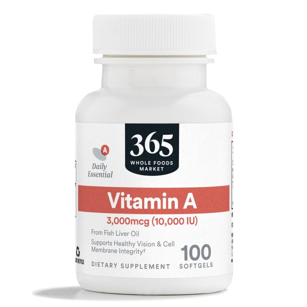 365 by Whole Foods Market, Vitamin A 10K IU, 100 Softgels
