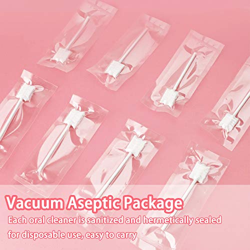62PCS Baby Tongue Cleaner, Baby Oral Cleaner Newborn Baby Toothbrush,Disposable Infant Toothbrush Clean Baby Mouth,Gauze Gum Cleaner Stick Dental Care for 0-36 Month Baby+1 Finger Toothbrush with Case