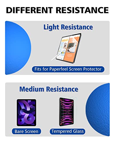 AmberVec 60 Pack Tip Cover for Apple Pencil 2nd Generation and 1st Generation, Comaptible with Apple Pencil Nib, Anti-Slip Slicone Tips Cover, Medium Resistance, Multicolor