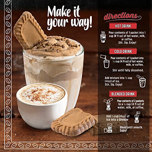 The Frozen Bean - Caramel Macchiato Frappe & Latte Instant Mix with Arabica Beans, 2x Caffienne, Low Sugar - for Hot, Iced, or Frappuccino-Style Blended Drinks - (20) 0.53oz Single Serve Sticks