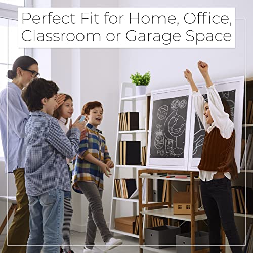 SKL Products Black Cork Board - 30" x 20" Large, Framed Bulletin Boards for School, Home, Kitchen & Office Walls, Pin Display
