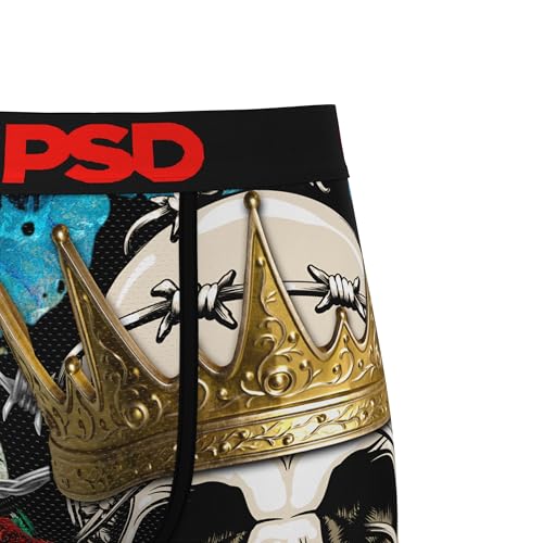 PSD Men's Death King Boxer Briefs, Multi, XS
