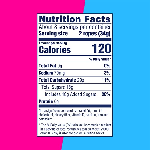 SweeTARTS Soft & Chewy Ropes Candy, Cherry Punch, 9 Ounce