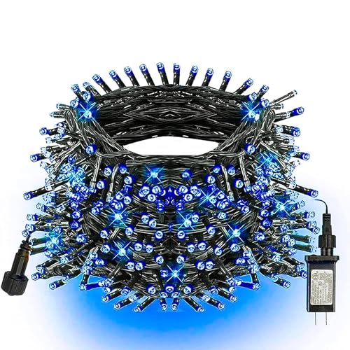 TW SHINE Halloween Lights, 200 LED 66FT Outdoor Halloween Lights Plug in with 8 Modes, Waterproof Christmas Lights Outdoor, Indoor Decorations for Party Yard Haunted House Decor, Purple