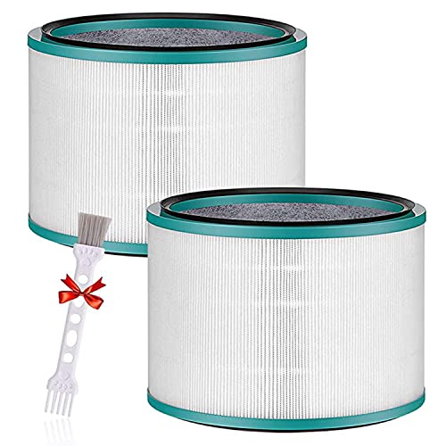 Laukowind Air Purifier Filter Replacements for Dyson HP01, HP02, DP01 Desk Purifiers, Filter Compatible with Dyson Desk Purifier, Air Purifier Filter Replacement, Compare to Part # 968125-03, 2 Pack