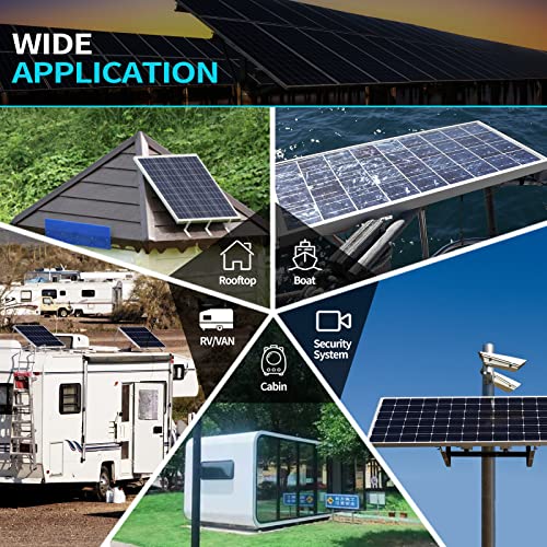 ACOPOWER 12V 200W Mono Solar Panel for 12V Battery Charging,Singel Panel Only,Off-Grid System(2 * 200W)