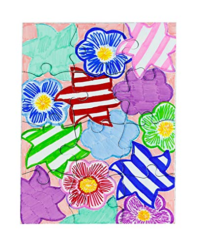 8 Blank Jigsaw Puzzles with Envelopes – 5.5 x 8 Inch, 12 Pieces Each – Hygloss DYI Party invites, Perfect for Decorating, Kids' Activities, Arts & Crafts or Party Favors