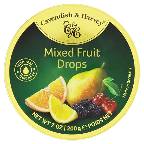 Cavendish & Harvey | Pink Grapefruit Hard Candy Drops | 7 Ounce Tins - 1 Pack
