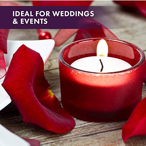 MontoPack Mini Tealight Candles in Bulk | 100 White, Small Votive Smokeless, Dripless & Long Lasting Paraffin Candles | for Home, Pool, Shabbat, Weddings & Emergencies, Unscented