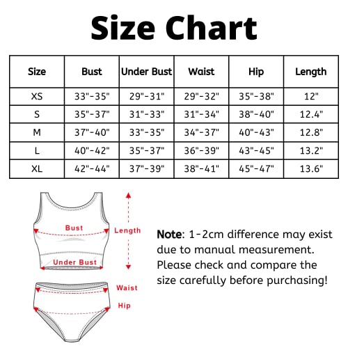 Cerburny Women High Waisted Bikini Set Two Piece Swimsuit High Neck Racerback Snakeskin Bathing Suits