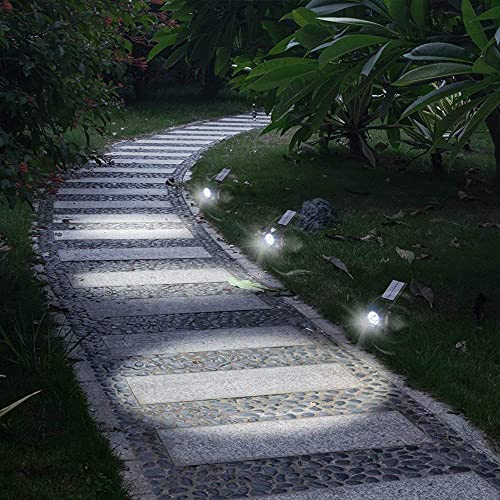 SOLVAO Solar Spot Light | Ultra Bright, Waterproof, Adjustable 270°, No Wiring, Portable | Auto On/Off Function | Rechargeable LED for Outdoor, Landscape, Wall, Fence, Yard, Driveway, Outside