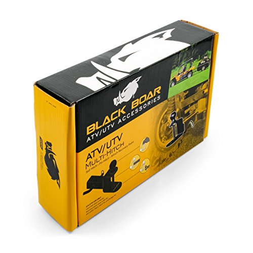 Black Boar ATV/UTV Mount with Hitch Ball and Winch Strap Loop (1 7/8" Ball, 1 1/4" Shank) (66026)