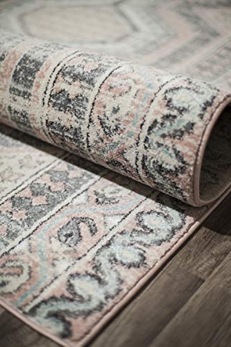 Rugs America Harper HRYA2 Vintage Transitional Area Rug (5'0"X7'0", Heath)