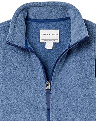 Amazon Essentials Boys' Polar Fleece Full-Zip Mock Jacket, Red, XX-Large