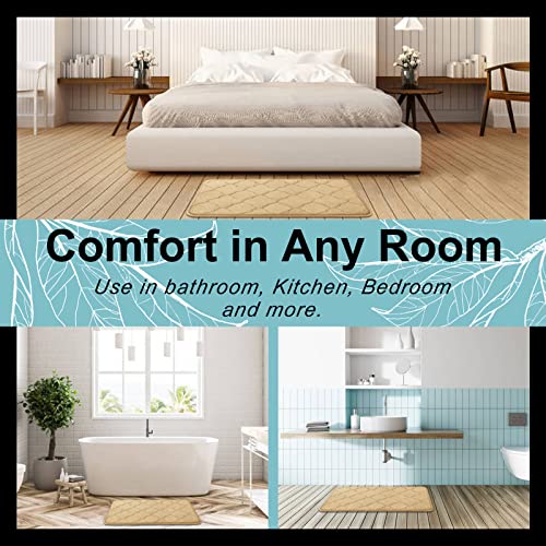 OLANLY Memory Foam Bath Mat Rug 30x20, Ultra Soft Non Slip and Absorbent Bathroom Rug, Machine Wash Dry, Comfortable, Thick Bath Rug Carpet for Bathroom Floor, Tub and Shower, Royal Blue
