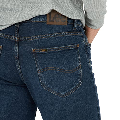 Lee Men's Legendary Relaxed Straight Jean, Night Shade, 32W x 30L