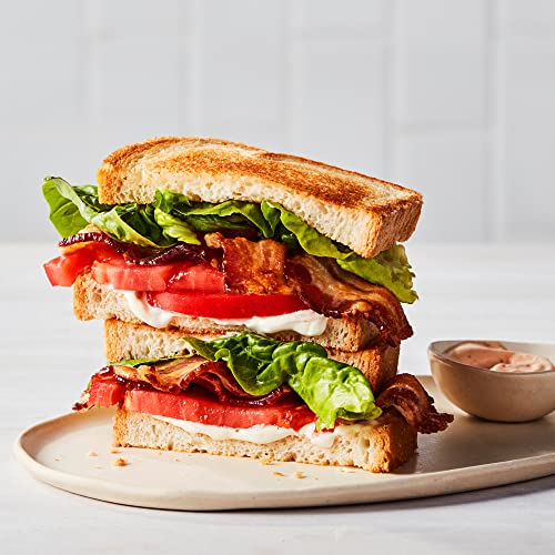Hero Classic White Bread — Delicious Bread with 0g Net Carb, 0g Sugar, 45 Calories, 10g Fiber per Slice | Tastes Like Regular Bread | Low Carb & Keto Friendly Bread Loaf —15 Slices/Loaf, 4 Loaves