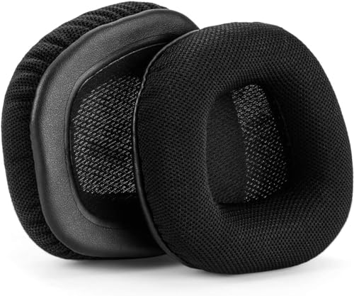 Void RGB Elite Replacement Ear Pads Void Elite Earpads Ear Cushions Cups Cover Muffs Parts Compatible with Corsair Void RGB Elite/Void Elite RGB/Void USB RGB/Void Pro Gaming Headset.(Leather)