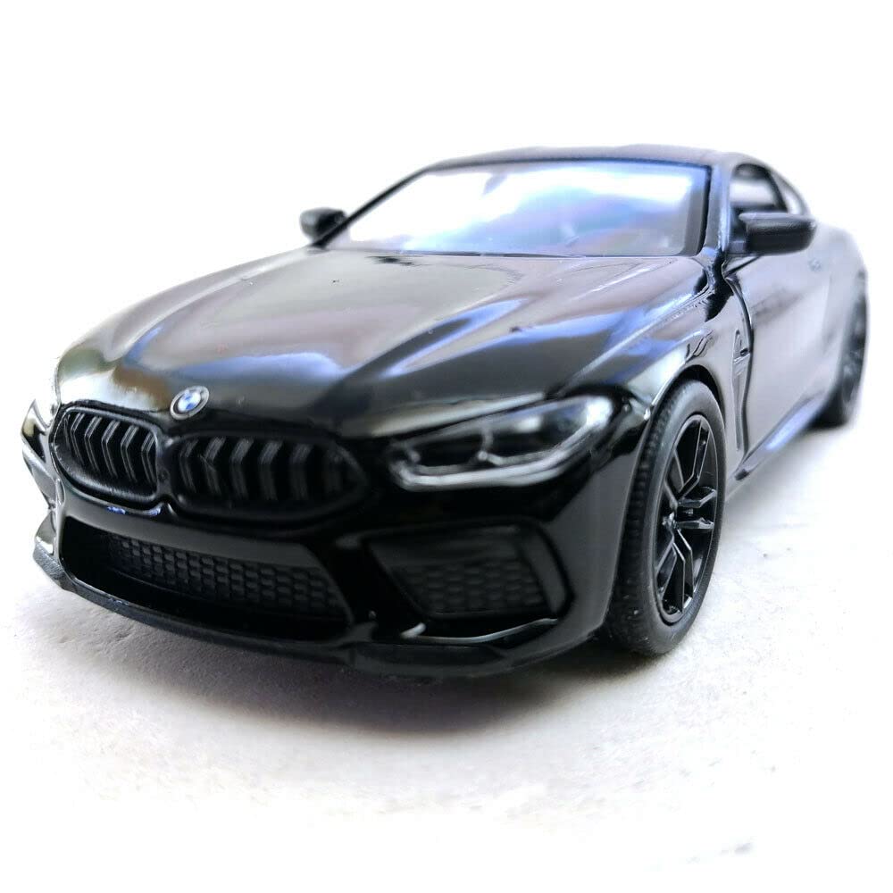 KiNSMART BMW M8 Competition Black Red 5" 1:36 Scale Die Cast Metal Model Toy Car w/ Pullback Action