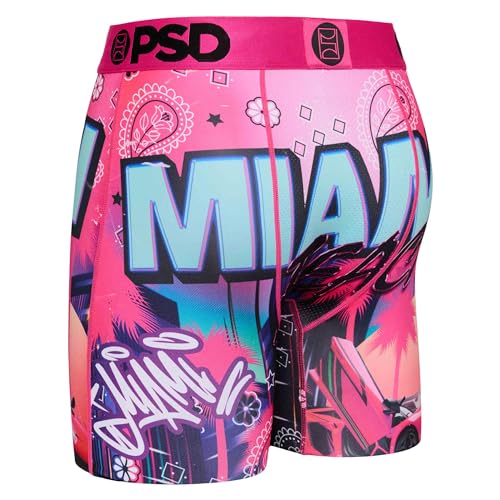 PSD Men's Drippin Heat Boxer Briefs, Multi, M