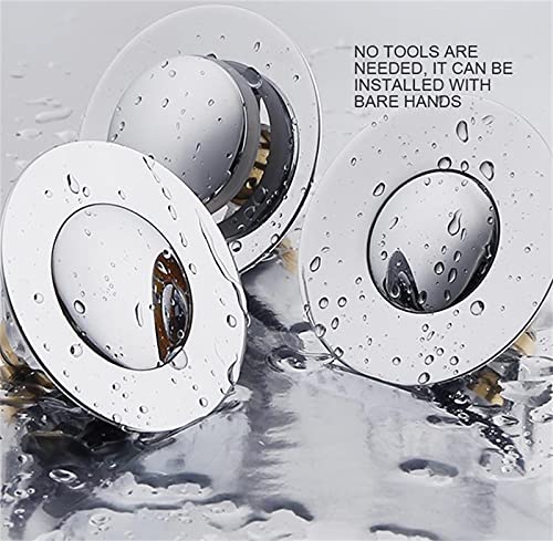 Universal Sink Stopper, Sink Stopper Replacement,Strainer for Bathroom Sink,1.1~1.5” Bathtub Stopper for Kitchen Bathroom Sink Stopper Drain Filter.(Silver)