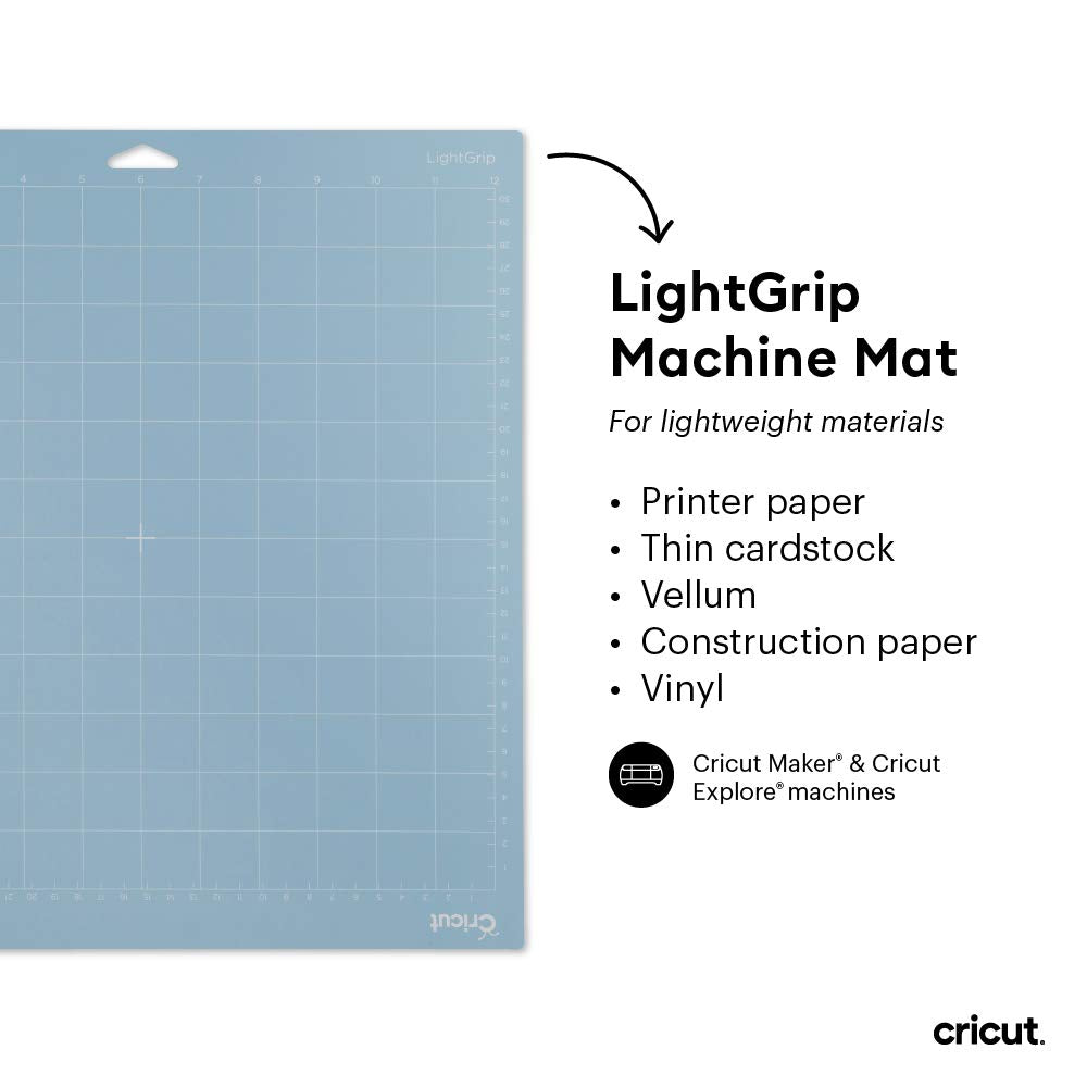 Cricut Variety Pack(1 StrongGrip, 1 LightGrip, 1 StandardGrip) Adhesive Cutting Mat 12"x12", Cutting Mat For Cricut Maker/Cricut Explore, Use with Light, Medium, & Heavy-Weight Materials, (3CT)