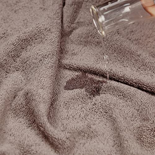 TRIDENT Soft & Plush Luxury Towel Set, 100% Cotton, 1 Bath Towel, 1 Hand Towel, 1 Washcloth, Highly Absorbent Towels for Bathroom, 3 Pieces snowclad White Towel Sets