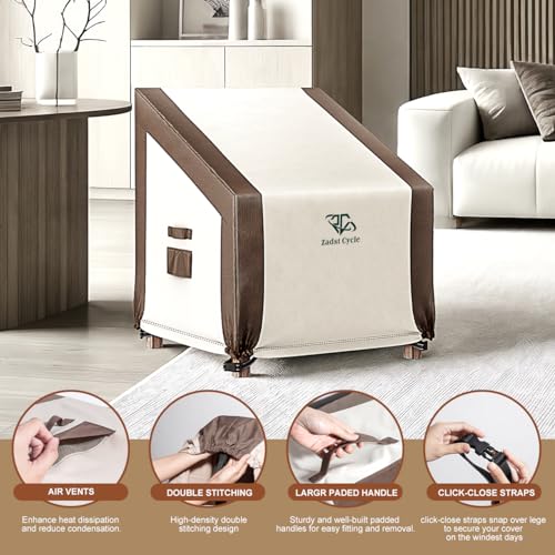 Outdoor Chair Cover, Patio Furniture Chair Cover Waterproof, Heavy Duty Patio Chair Cover fit for Deep Seat Chair, Outdoor Chair【Small, 2 Pack, 29W x 30D x 36H】