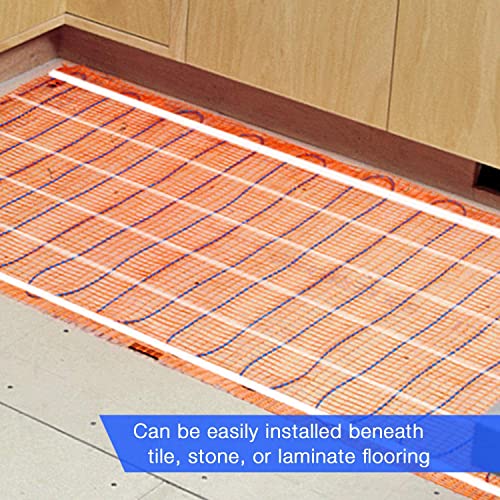 SunTouch TapeMat Electric Under Floor Heating Kit with ConnectPlus Smart Thermostat, 2.0' x 40.0' (80 Sq. Ft.), 120V (12004024-KIT-CPWiFi)