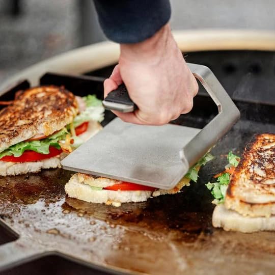 Breeo X24 Flat Top Griddle - Carbon Steel Grill Pan for Live-Fire Cooking - Pre-oiled Flat Top Hibachi Grill to Smash, Sizzle, & Sear - Grills Outdoor Cooking & Camping Accessories - Made in the USA