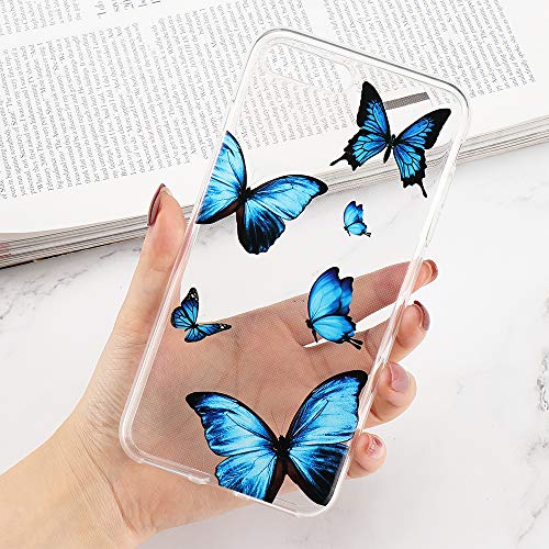 LCHULLE Girly Case for iPhone Xs Max Case Cute Iridescent Butterfly Design Laser Bling Glitter Stars for Girls Women Soft TPU Bumper Drop Protection Case Cover for iPhone Xs Max, Pink