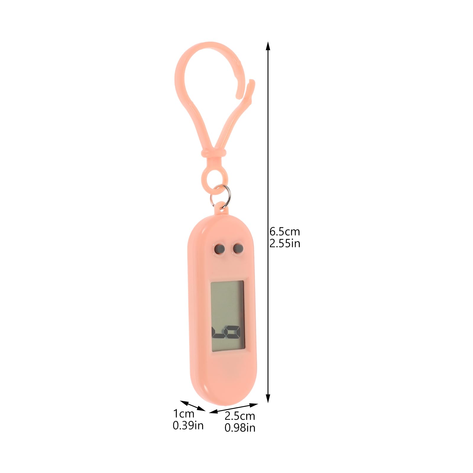 Hemobllo 4 Pcs Keychain Pocket Watch - Mini Key Ring Digital Watch Small Electronic Watch Portable Keychain Watch for Children Kids Students (Random Color, Random Keychain)