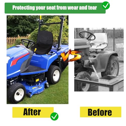 Riding Lawn Mower Seat Cover Compatible with John Deere,Lawn Tractor Seat Cover(Medium)