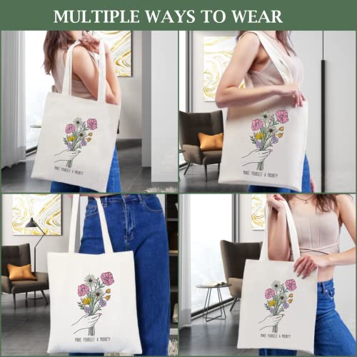 Andeiltech Women Canvas Tote Bag Large Capacity Handle Tote Bags with Inner Zipper Cat Graphic Grocery Reusable Bags for Beach Shopping