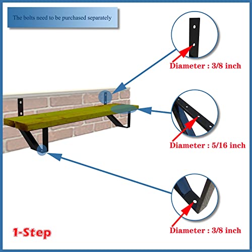 Steel Stair Step Riser - 1 Step for Deck Height 12 Inches Stair Stringer Step Stringer