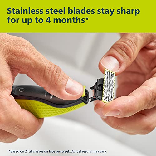 Norelco Philips OneBlade 360 with Connectivity Hybrid Face + Body, Electric Beard Trimmer, Shaver & Body Groomer with 360 Blade Tech, 1x360 Blade, 5-in-1 Comb, Body Kit, Travel Case, QP4631/90