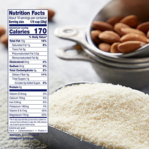 Blue Diamond Almonds, Almond Flour, Gluten Free, Blanched, Finely Sifted, 1 Lb