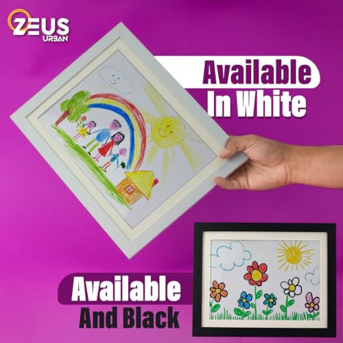Kids Art Frame can hold standard paper sizes of 8.5 x 11 inches, Letter sizes , Perfect for organize and display your children's artwork, drawings, paintings, or masterpiece, Changeable Front opening