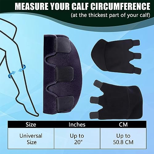 CINLITEK Calf Brace 2 pack,Adjustable Shin Splint Compression Calf Wrap, Increases Circulation,Reduces Muscle Swelling for Calf Pain Relief, Torn Calf Muscle,Sprain,Recovery,Calf Sleeve for Men and Women(Black)