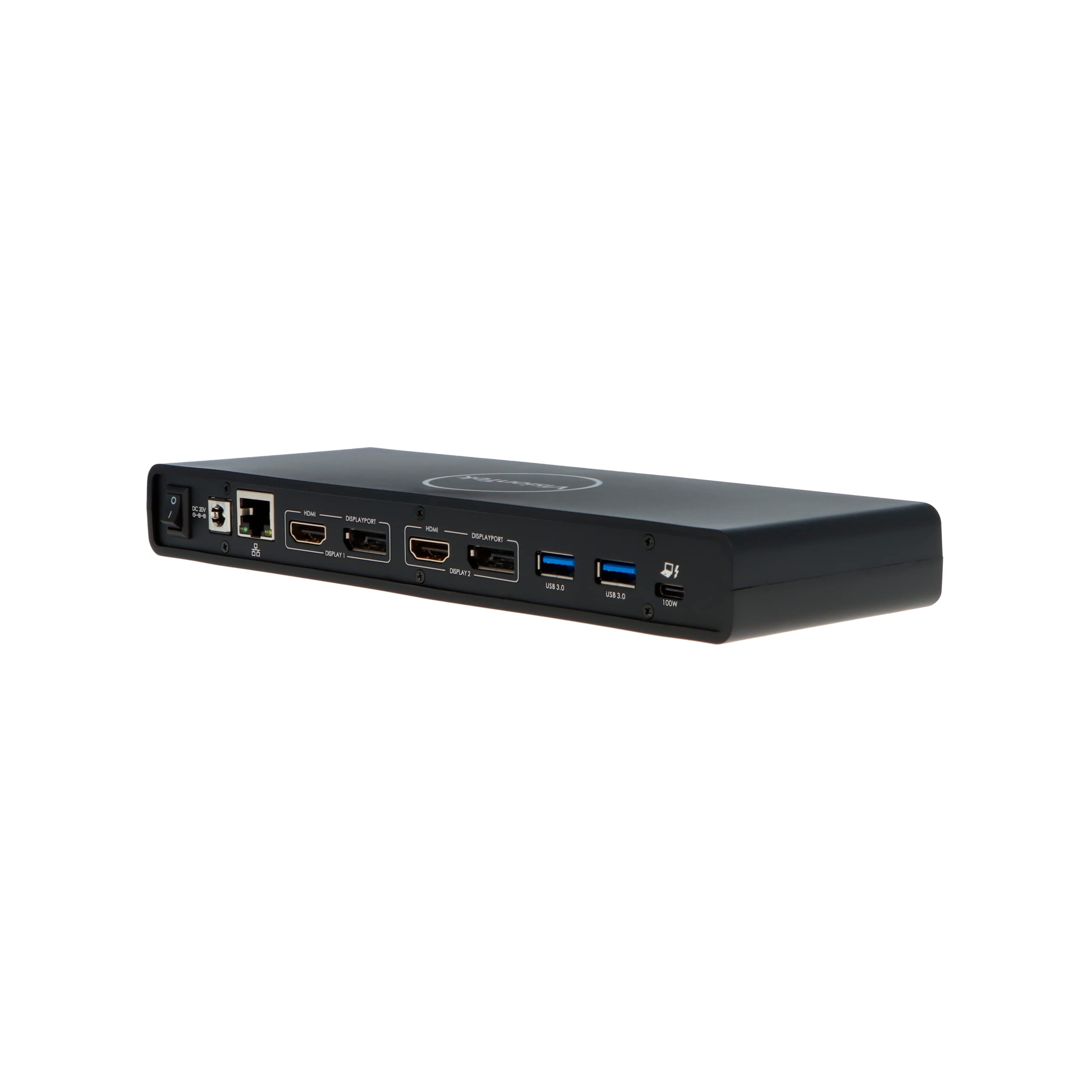 VisionTek VT4510 Universal USB Dual Monitor Docking Station - 2x HDMI, 2x DisplayPort, 100W Power, 4x USB-A, 2x USB-C, Audio, Ethernet for Windows/ MacOS/ ChromeOS