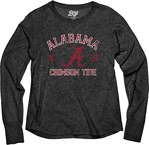 Blue 84 Women's Washington State Cougars Long Sleeve T Shirt Tri-Blend Mascot, Washington State Cougars Black, Large