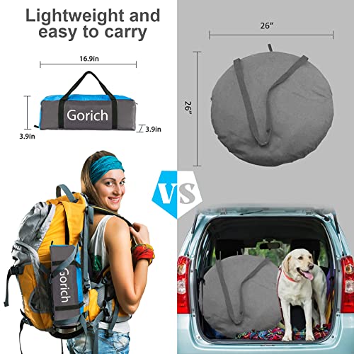 Gorich Beach Tent Sun Shelter for 3/4-5/6-7/8-10 Person with UPF 50+ UV Protection, Lightweight & Easy Setup Beach Shade Canopy, Portable Beach Shade Tent Beach Cabana
