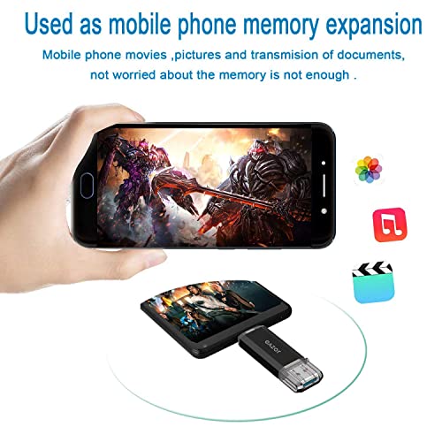 Type C Flash Drive, 2 in 1 OTG USB C+ USB 3.0 Dual Drive Waterproof Memory Stick with Keychain Metal for Computer, MacBook,Google's Chromebook Pixel,Samsung Galaxy (TYPE-C32GB)