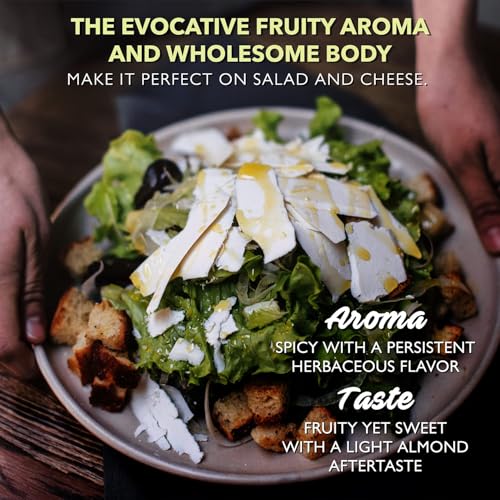 Frantoia Extra Virgin Olive Oil from Italy - Fruity, Unfiltered, Cold Extracted Authentic Sicilian Olive Oil - Fresh Harvest, Imported From Italy - 33.8 fl oz - Pack of 1