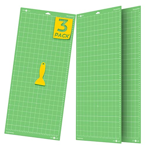 HTVRONT Strong Grip Cutting Mat for Cricut, 3 Pack Cutting Mat 12x12 for Cricut Explore Air 2/Air/One/Maker, Strong Adhesive Sticky Quilting Cutting Mats Replacement Accessories for Cricut