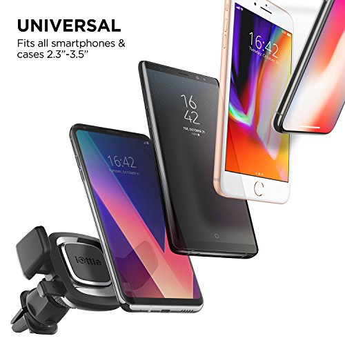 iOttie Easy One Touch 5 Air Vent & Flush Mount Combo - Universal Car Mount Phone Holder for iPhone, Google, Samsung, Moto, Huawei, Nokia, LG, and all other Smartphones