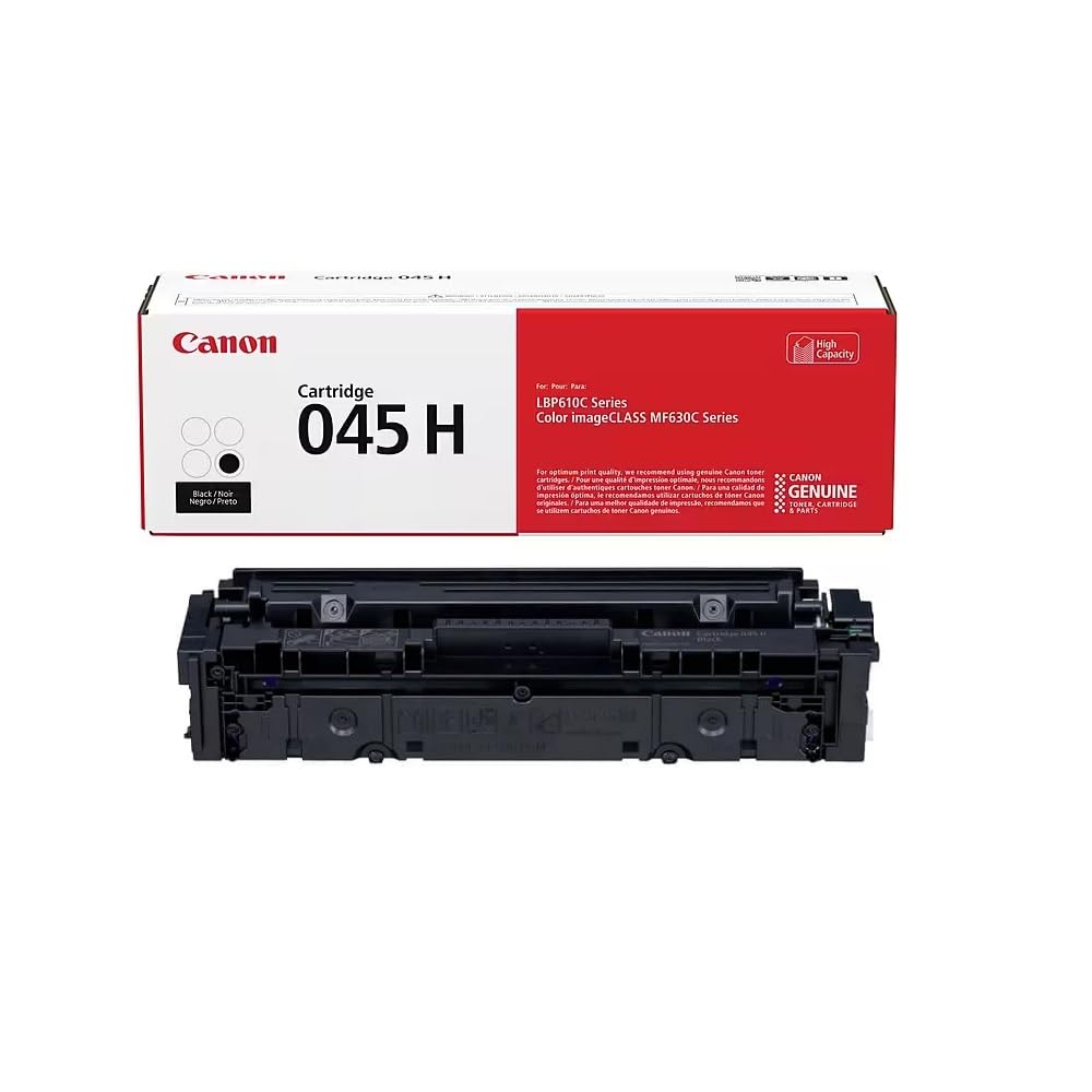 Canon 045H Toner Cartridge High Yield Kit B for MF630 Series & LBP612Cdw Printers, Yields 2200 Sheets - Includes Yellow/Magenta/Cyan/Black