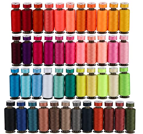 ilauke 72 Pcs Sewing Thread 700 Yards, 36 Colors Prewound Bobbins Thread for Sewing, Polyester Sewing Machine Threads for Brother Singer Janome with Sewing Supplies