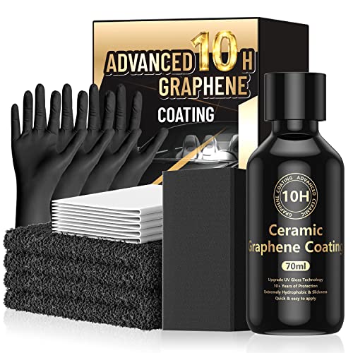 ๐๐๐ฏ๐๐ง๐๐๐ ๐๐ฟ๐ฎ๐ฝ๐ต๐ฒ๐ป๐ฒ Ceramic Coating for Cars (70ml) - 10H Graphene Coating for Car Detailing - 10+ Years of Long Lasting Protection - Ultra High Gloss & Shine, Extremely Hydrophobic